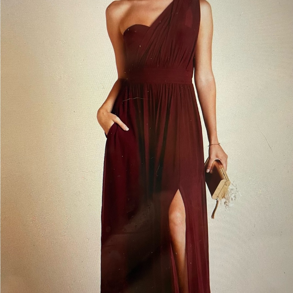 Birdy Grey Grace Elegant Convertible Burgundy Dress Size Women’s S